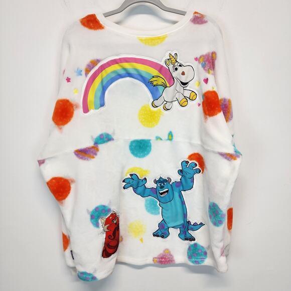 Disney Parks Spirit Jersey Size 2X Pixar & Friends Sulley Ducky Bunny Soft Fuzzy - Picture 1 of 12